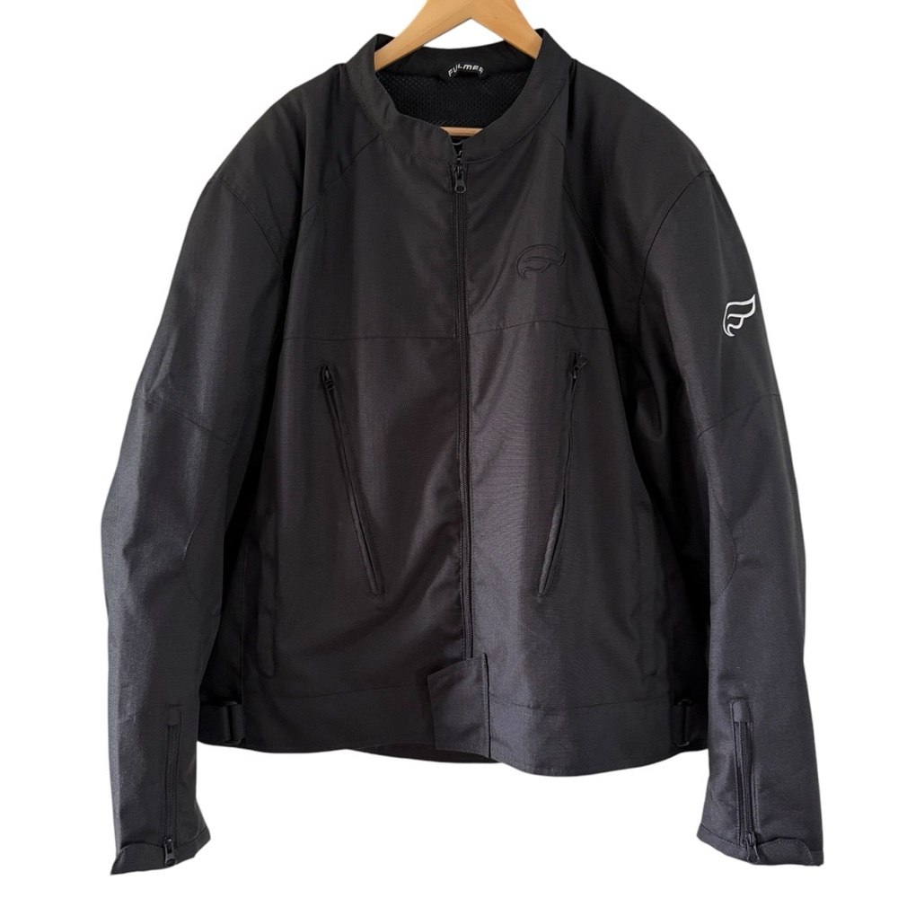 Fulmer Motorcycle Jacket Men’s 4X Removable Pads Black Coat